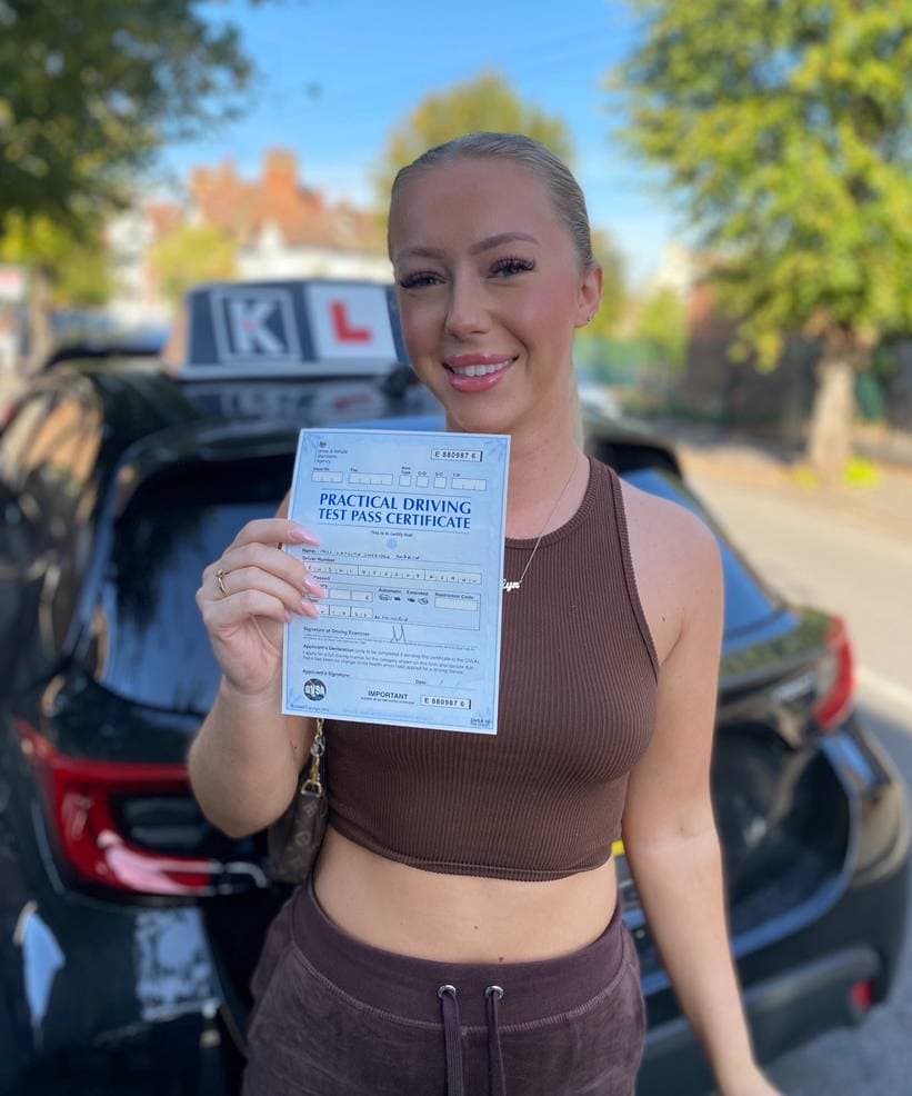 K Driving School learner success 12