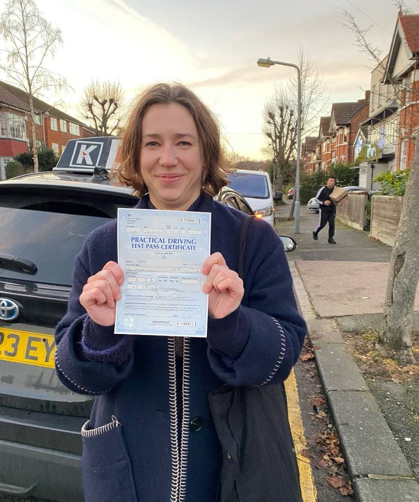 K Driving School learner success 20